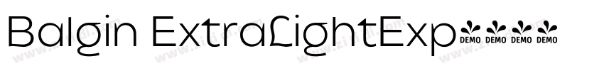 Balgin ExtraLightExp字体转换
